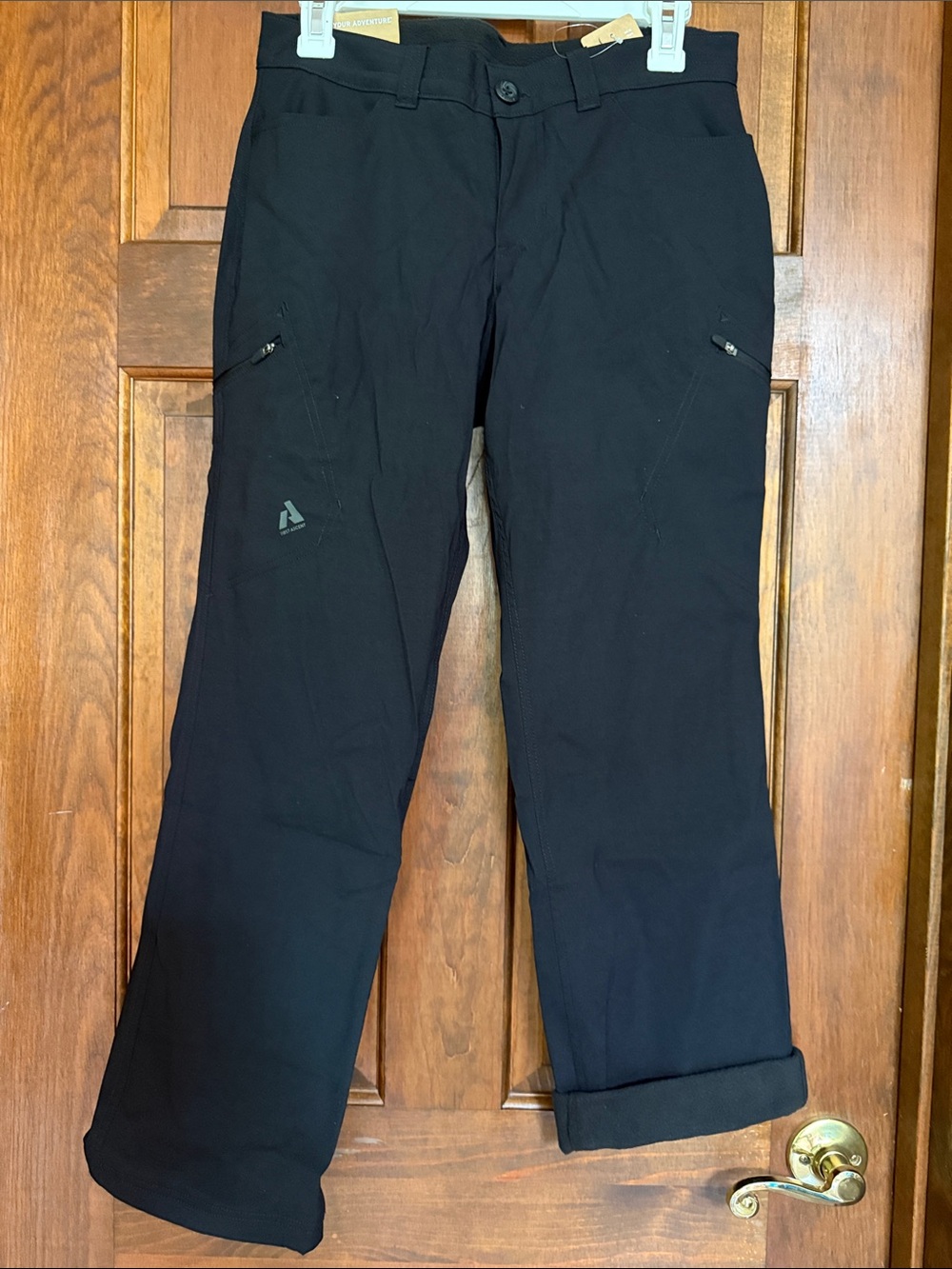 Eddie Bauer Black Women’s Cargo Pants with Zip Pockets